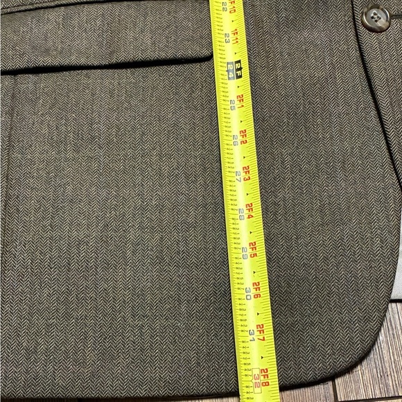 Lauren Ralph Lauren Brown Wool Blazer 42R Herringbone Sport Coat Mexico - Picture 11 of 12